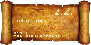 Liptai Linda névjegykártya